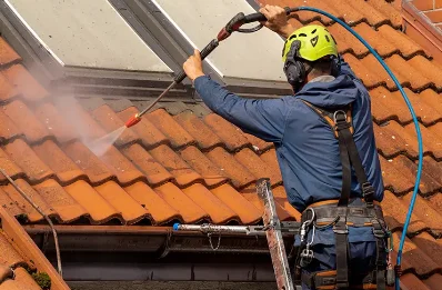 Démoussage et hydrofuge de toiture à Sacé